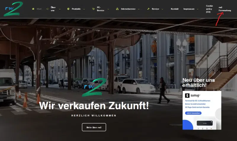 Fernwartung Schritt 1