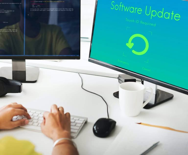 Software Update Electronic Device Display Concept